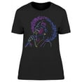 thumbnail image 1 of Jazz Singer In Neon Colors T-Shirt Women -Image by Shutterstock Women T-Shirt, Female Medium, 1 of 2