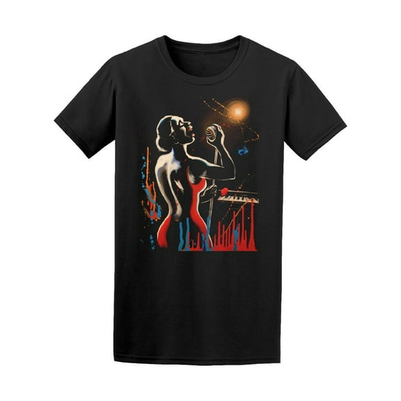 Jazz Singer Silhouette T-Shirt Men -Image by Shutterstock, Male x-Large