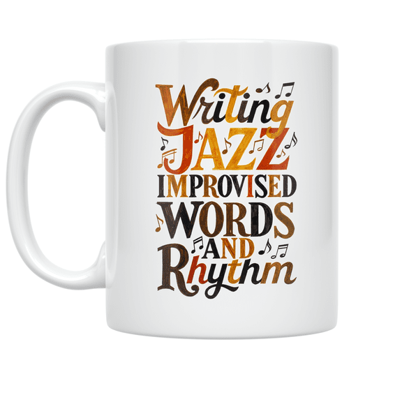 Jazz Writing Inspiration - Creative Writer - 11 oz Ceramic Coffee Mug