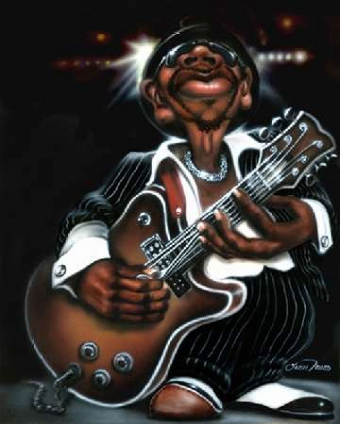 Jazzman Cool Canvas Art - Leonard Jones (24 x 30)