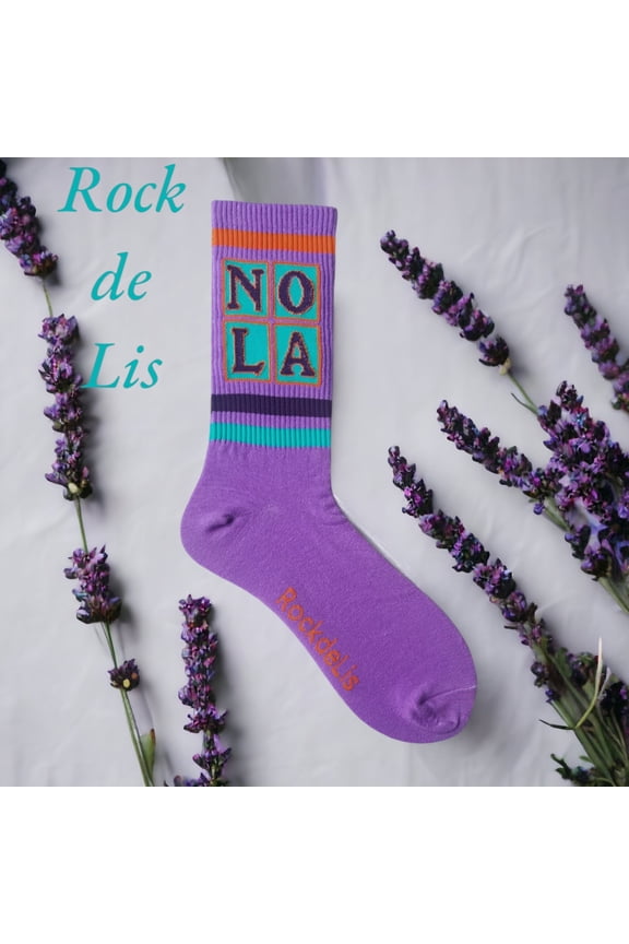 Jazzy Breezy NOLA Rock de Lis Socks