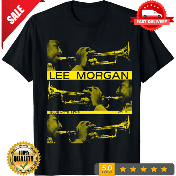 Jazzy LEE MORGAN Short Slevee Black T-Shirt, LIMITED EDITION-TH63329