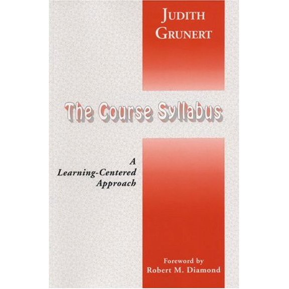 Pre-Owned The Course Syllabus: A Learning-Centered Approach (JB - Anker), 9781882982189, 1882982185, Paperback, 1 edition