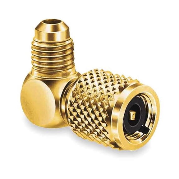 Jb Industries Quick Coupler, 90 Deg, 3 in L, Brass QC-E5