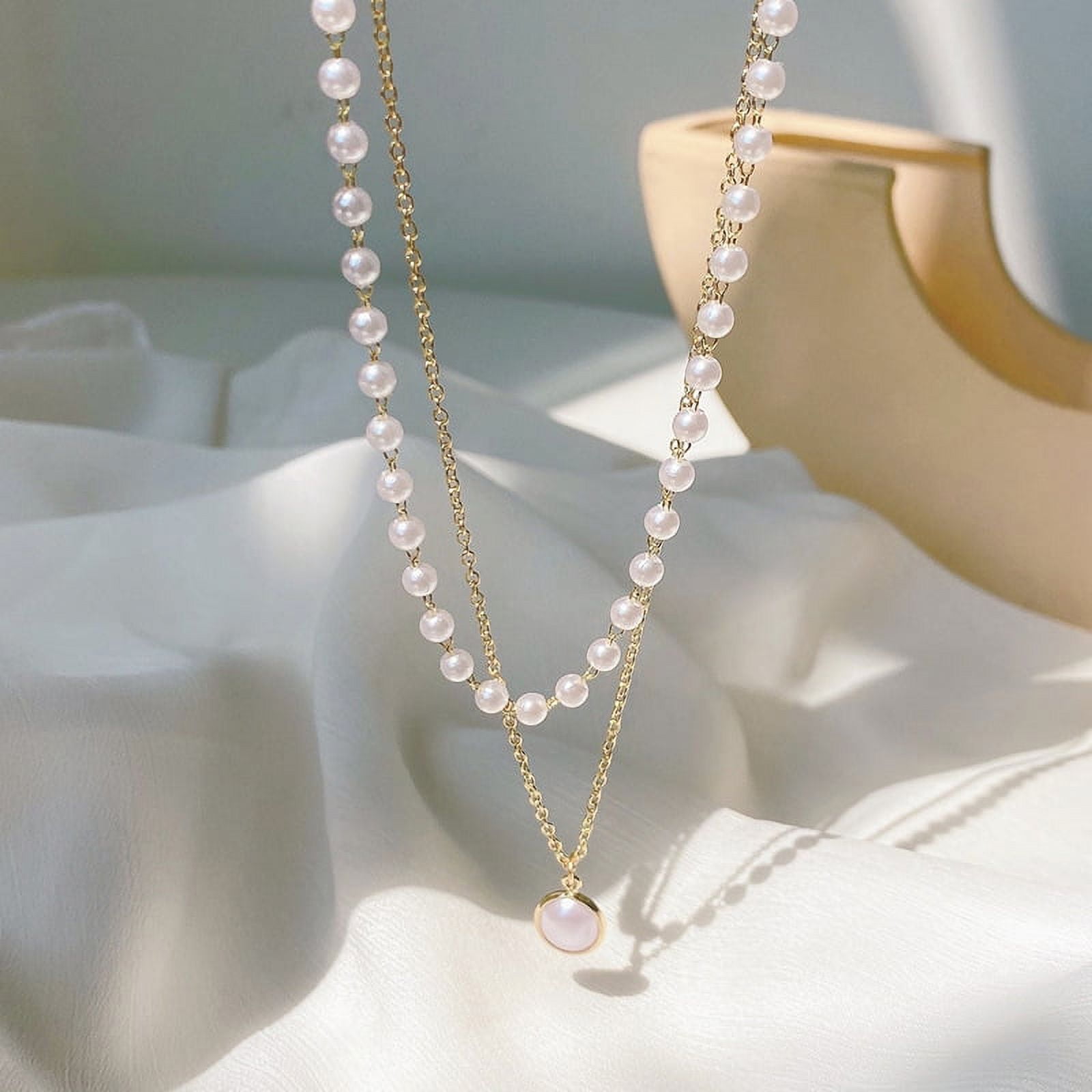 Dainty Natural Pearl Choker Necklace Gold| Alibaba.com