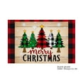 thumbnail image 1 of Jbralid Christmas Plaid Tree Design Placemat Set of 6 for Home Kitchen Table Decor 12x18 inch, 1 of 5