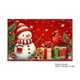 thumbnail image 1 of Jbralid Christmas Snowman and Cardinal Holiday Table Placemat Set of 6 for Home Kitchen Table Decor 12x18 inch, 1 of 4