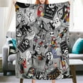 thumbnail image 1 of Jbralid Cute Halloween Blankets for Women Men, Halloween Blankets and Throws for Adults, Spooky Blanket, Fall Throw Blanket for Couch 60x80 in, 1 of 5