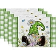 thumbnail image 1 of Jbralid Daisy Spring Placemats 12x18 Inch Set of 4 Flowers Gnome Farmhouse Rustic Holiday Kitchen Dining Table Decoration for Indoor Outdoor Dinner Party Decor, 1 of 5