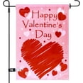 thumbnail image 1 of Jbralid Garden Flag 12 x 18 Inch Decorative Valentine Day Heart Garden Flag with 1 Rubber Stopper and 1 Clear Anti-Wind Clip, 1 of 5
