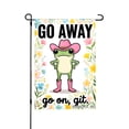 thumbnail image 1 of Jbralid Go Away Frog In Cowboy Hat Garden Flag For Spring Summer Home Outdoor Garden Yard Door Decor 12x18 inch, 1 of 5