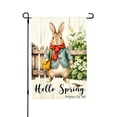thumbnail image 1 of Jbralid Hello Spring Bunny Garden Flag For Spring Summer Home Outdoor Garden Yard Door Decor 12x18 inch, 1 of 5