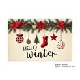 thumbnail image 1 of Jbralid Hello Winter Christmas Tree Ornament Design Placemat Set of 6 for Home Kitchen Table Decor 12x18 inch, 1 of 5