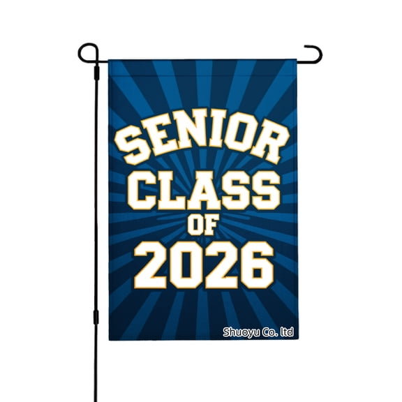 Jbralid Senior Class Of 2026 Garden Flag For Spring Summer Home Outdoor Garden Yard Door Decor 12x18 inch