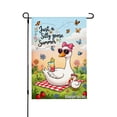thumbnail image 1 of Jbralid Spring Garden Flag Silly Goose Summer Garden Flag Linen Summer Garden Flags for Outside 12x18 inch, 1 of 5