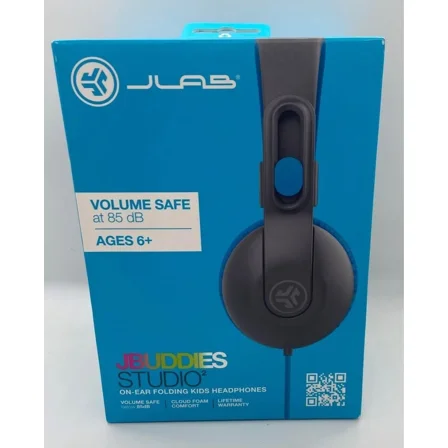 Jbuddies Studio 2 Wired Kids Headphones - Black/Blue