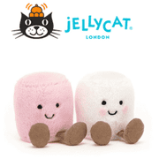 Jc Amuseables Pink and White Marshmallows Stuffed Toy, 3.5 inches
