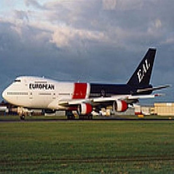 Jcwings European Air Charter 747-200 1/200 Red Reg#g-Bdxe **