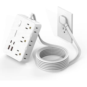 JcBlaon Power Strip 6-Outlets Surge Protector Power Strip 5ft Long Extension Cord