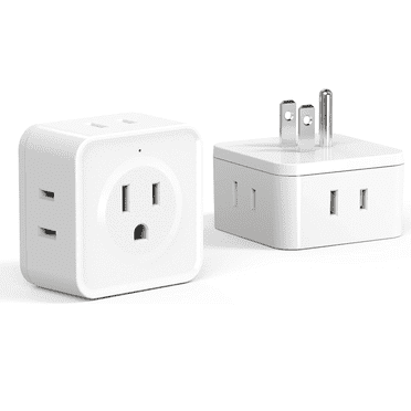 JcBlaon Surge Protector Power strip 2 Pack Multi Plug Outlet Extender 5 Way Electrical Splitter