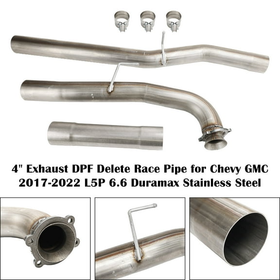 Jcarpart 4" DPF Race Exhaust Pipe Automotive Specialty Parts