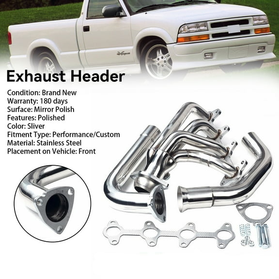 Jcarpart Exhaust Header Kit Automotive Specialty Parts for Chevy GMC, Stainless Steel