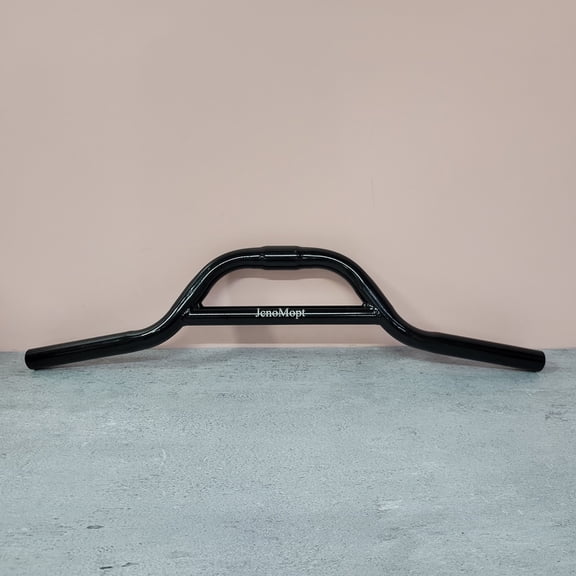 JcnoMopt Handlebars Black motorcycle handlebars, upright design