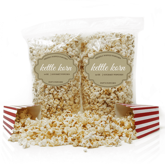 Jd's Snack Factory Kettle Corn Popcorn - Pre Popped and Ready to Eat Kettlecorn, 16 oz