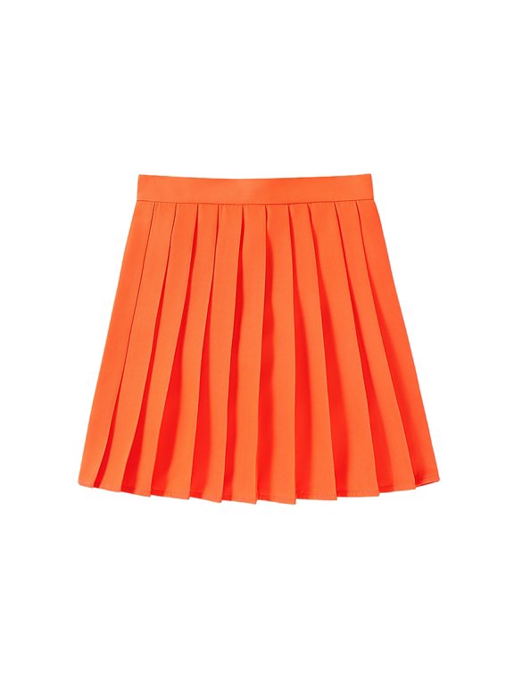 Skirts for Women Pleated Skirts School Uniform Cheerleader Skirts High Waist Tennis Skirt Summer Skirts for Women(Watermelon Red,XL)