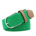 thumbnail image 1 of Jdlsppl Women's Elastic Braided Belt Faux Leather Belt Metal Fashion Braided Casual Summer Basic Metal Buckle Web Belt Green One Size, 1 of 1