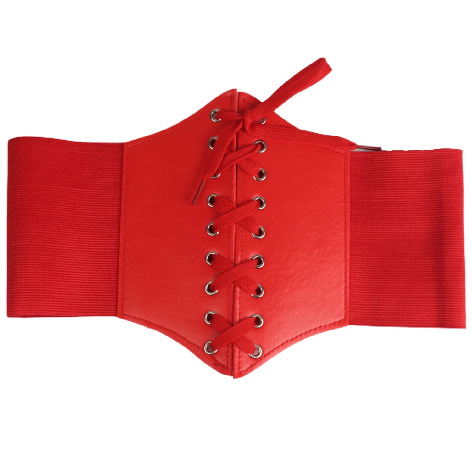 Faux Leather Waist Belt Stretchy Corset Cinch Belt Jdlsppl Women main image 3