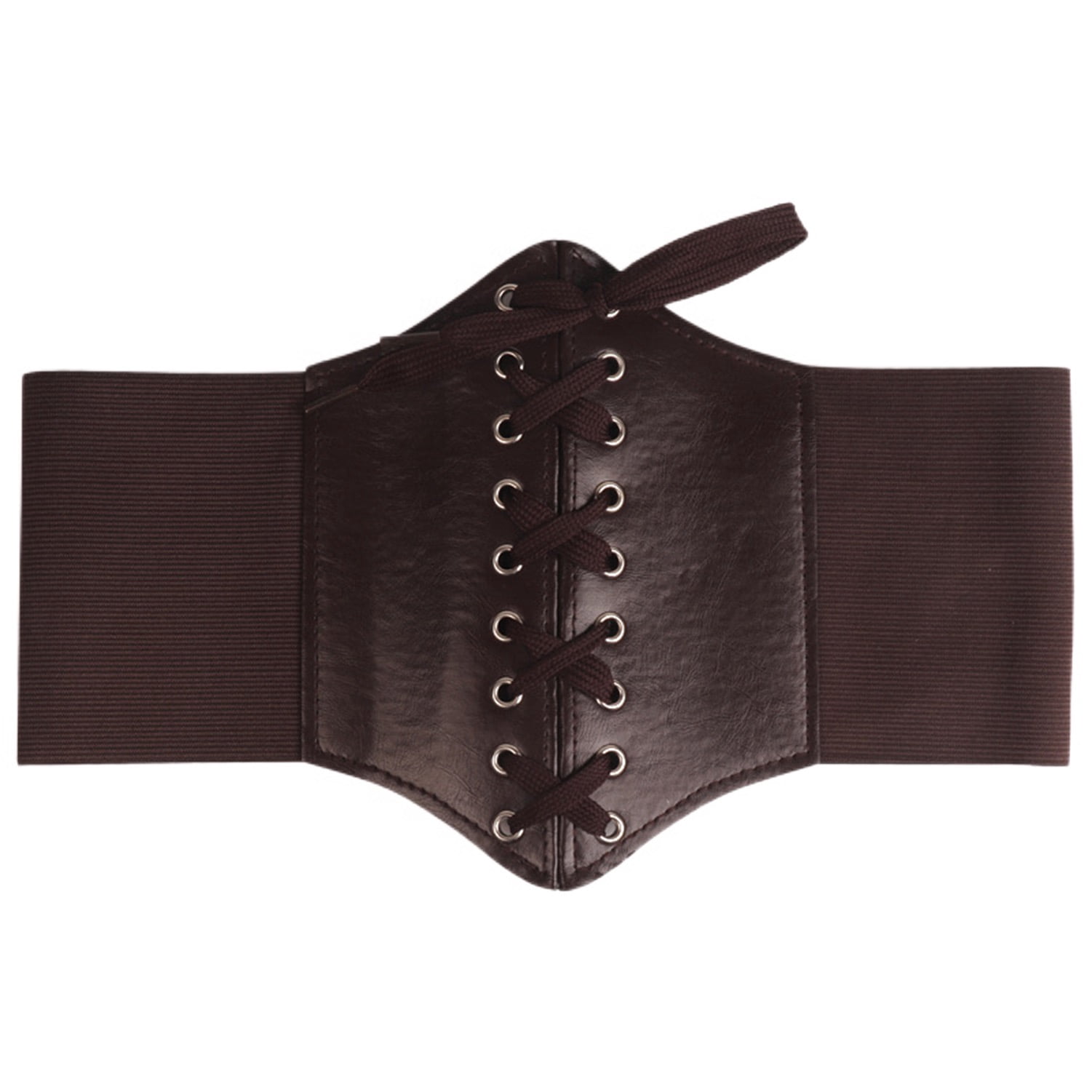 Victorian Gothic Faux Leather Corset Belt, Adjustable Buckle 