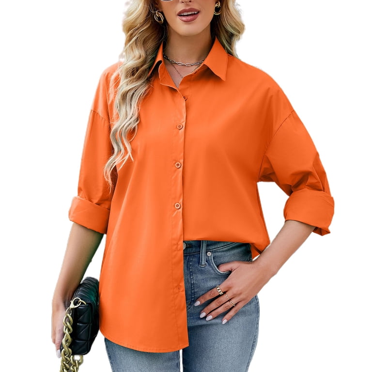 strapless open back dress Womens Orange Linen Shirt – Kai Collections