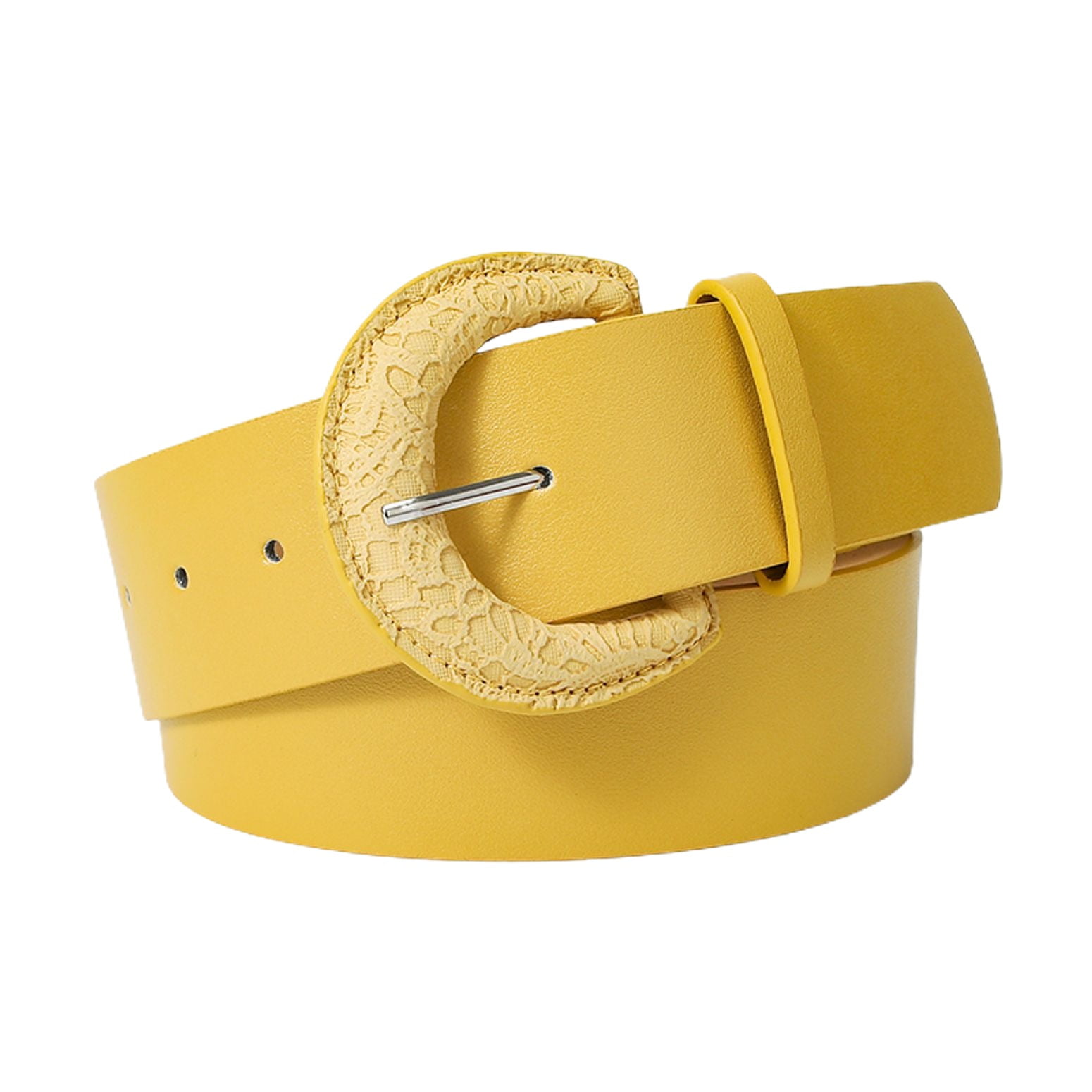 Jdlsppl Women's PU Faux Leather Belt For Dress Chunky Belt Fashion