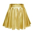 thumbnail image 1 of Jdlsppl Women's Sexy Mini Skirt Hippie High Waist Halloween Summer Short A Line Costume Fall Pleated Skirts Golden Large, 1 of 3