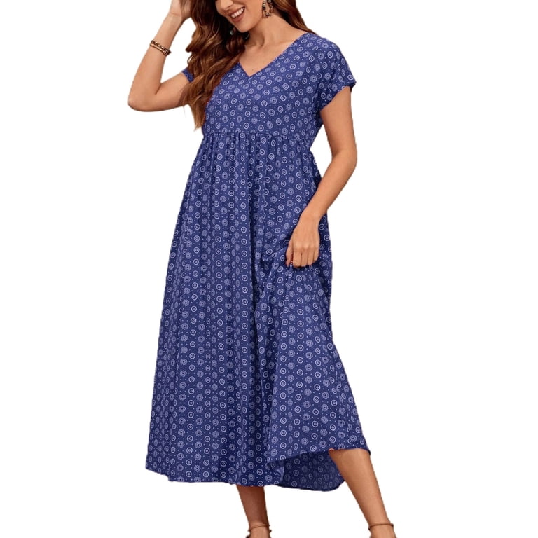 royal blue holiday dress Bungalow Party Smocked Midi Dress in Royal Blue S / royal-blue