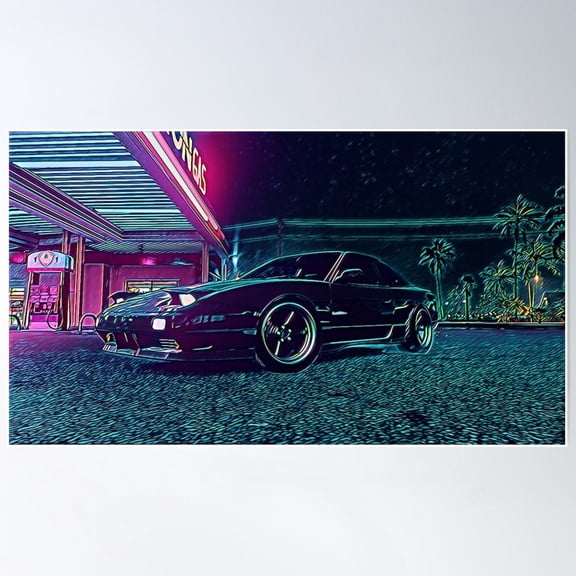 Jdm Gas Station Poster Wall Art, Modern Wall Decor For Living Room Bedroom, 8x12 UNFRAMED