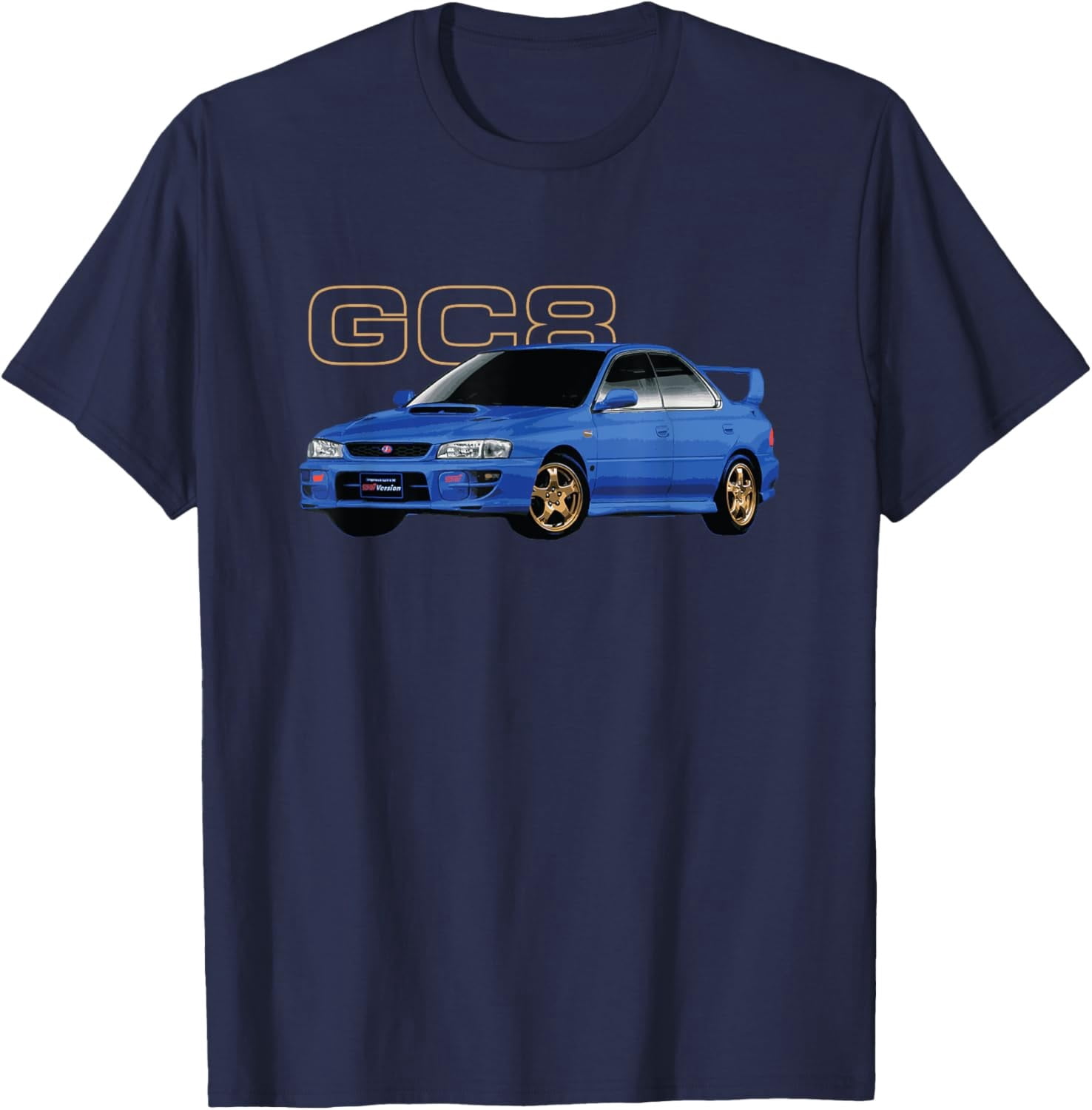 Blue Rageing Car Jdm Rally Blue Car Gc8 Version 5 Racing Graphic T-Shirt - Walmart.com