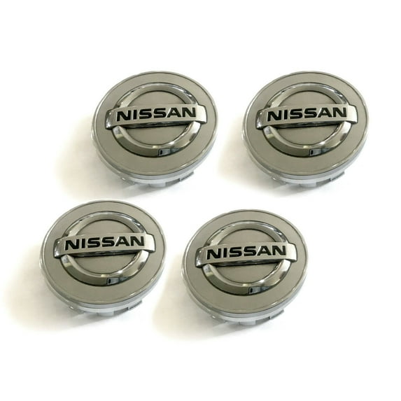 Jdmotive 54mm Wheel Covers ABS Glossy Silver fits Altima Maxima 350z 370z, 4 Pack