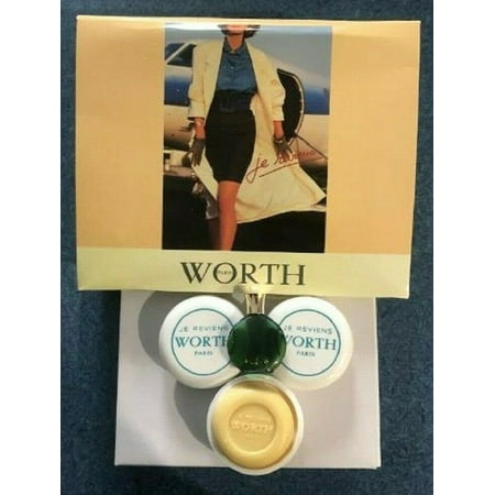 Je Reviens Travellers by Worth Gift 4 Piece Set - One Perfume, Three Soaps