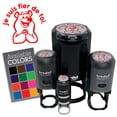 thumbnail image 1 of Je Suis Fier De Toi Proud French Bear Teacher Student Self-Inking Rubber Stamp for Stamping Ink Stamper Crafting Planners - 3/4 Inch Small - Black Ink, 1 of 7