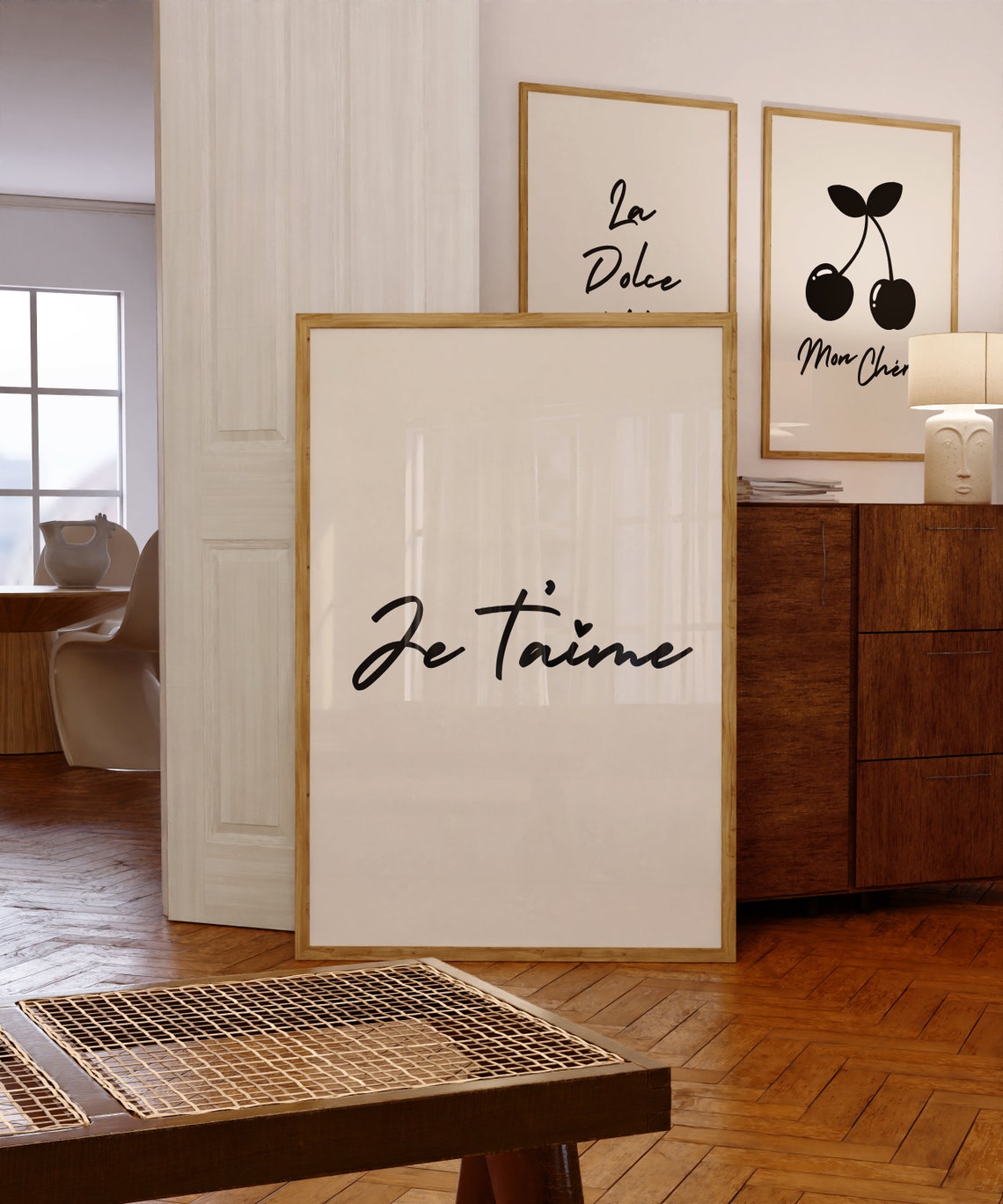 Je T'Aime, I Love You, French Quote Print, French Saying, French Word ...