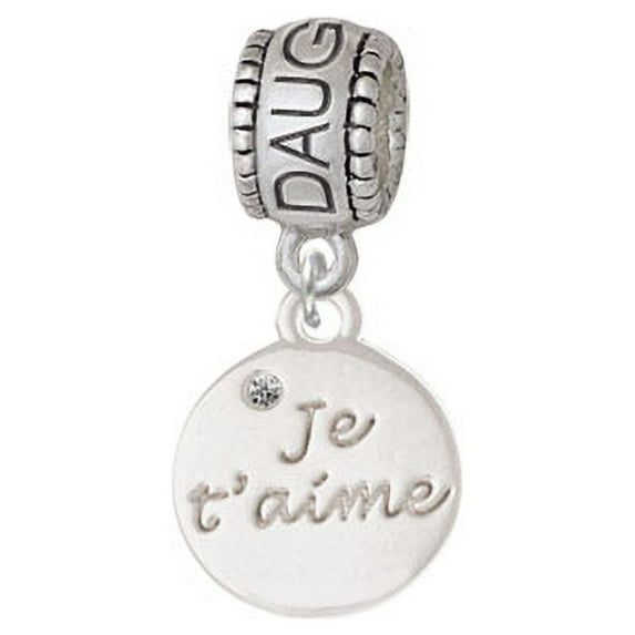 Je T'aime Disc - Daughter Charm Bead