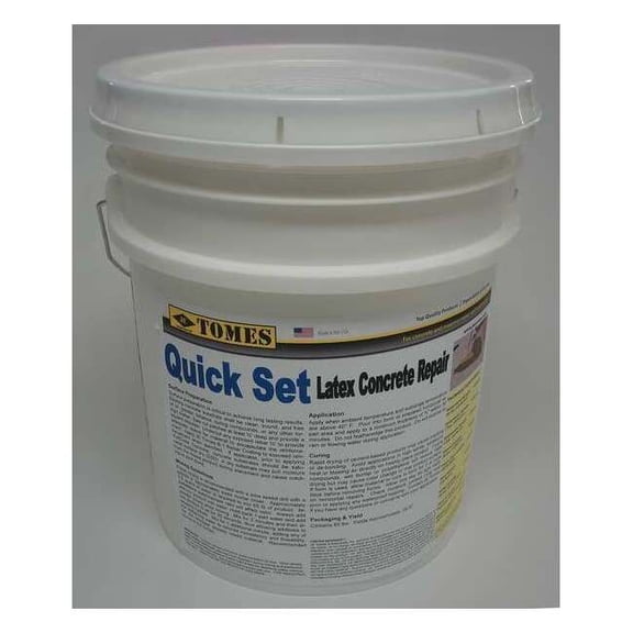Je Tomes Concrete Repair Compound, Pail, Gray, Tomes C107-5