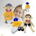 thumbnail image 1 of Je_ffy Boy Hand Puppet Children Soft Doll Funny Party Props Christmas Doll Plush Toys Puppet Kids Gift, 1 of 8