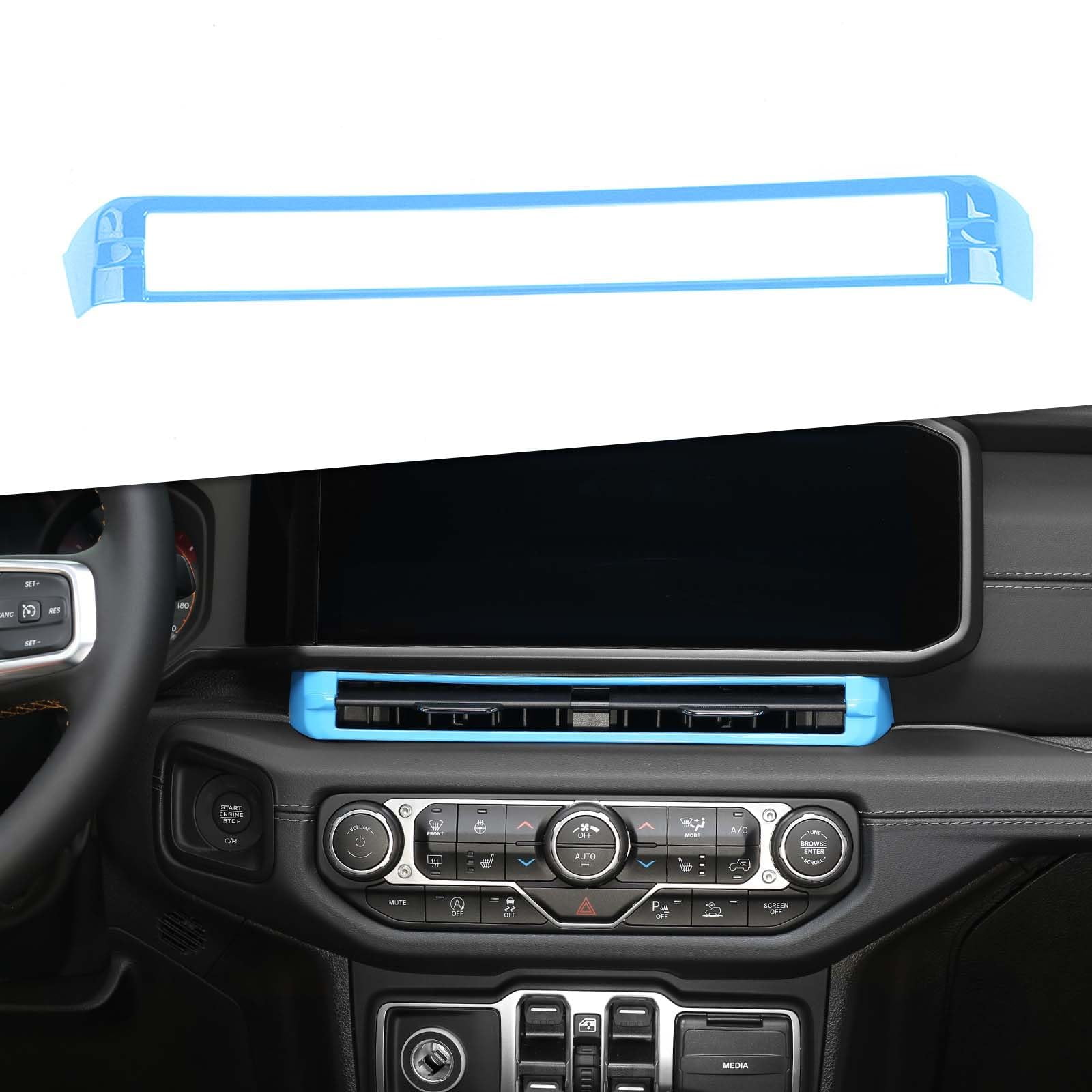 JeCar Hood Hinge Covers For Jeep Wrangler JL 2018-2023 - Matte Black Exterior Trim