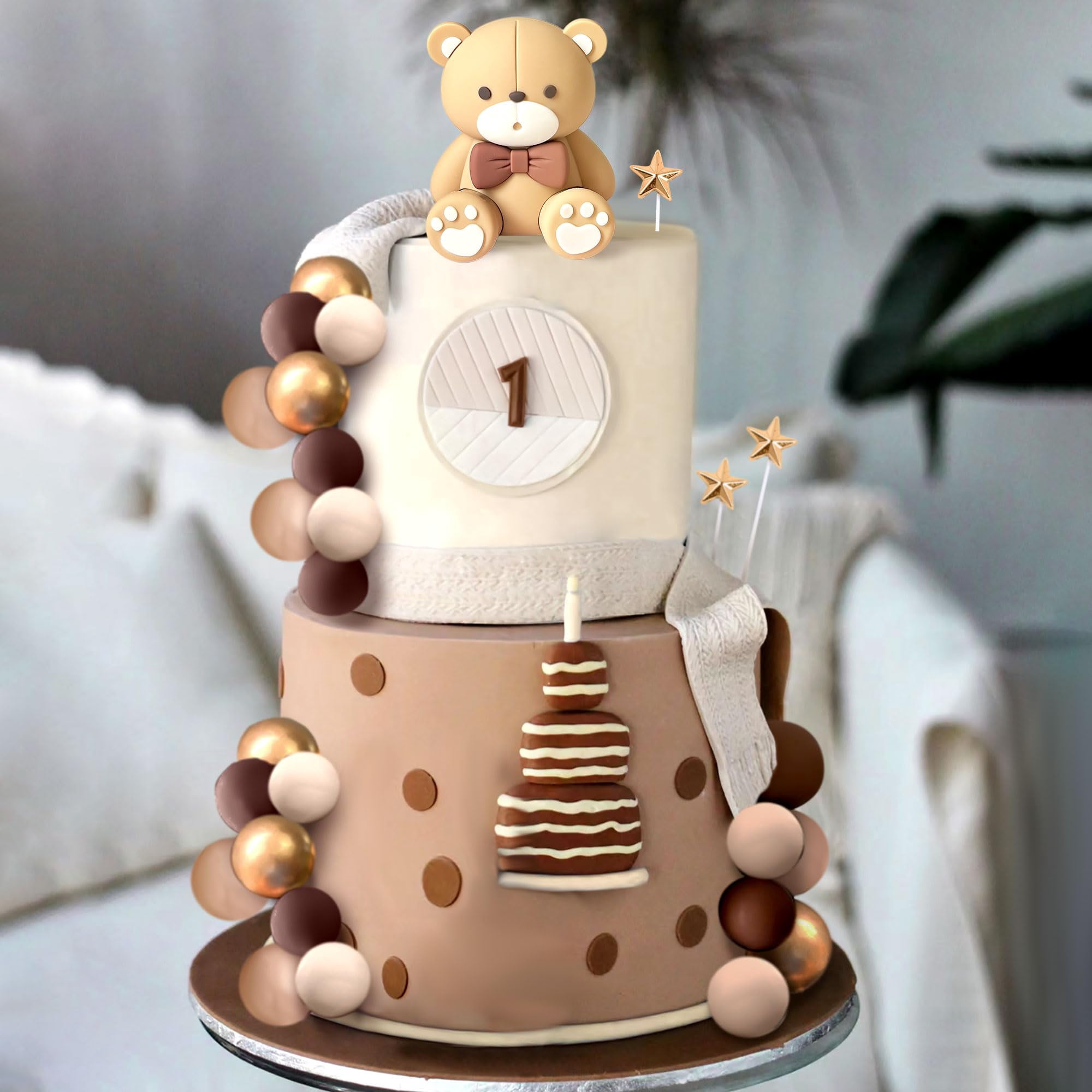 JeVenis Topper Per Torta A Tema Spazio: Astronauta, Razzo, Stelle, 2 Figure + Decorazioni, Per Compleanno Baby Shower