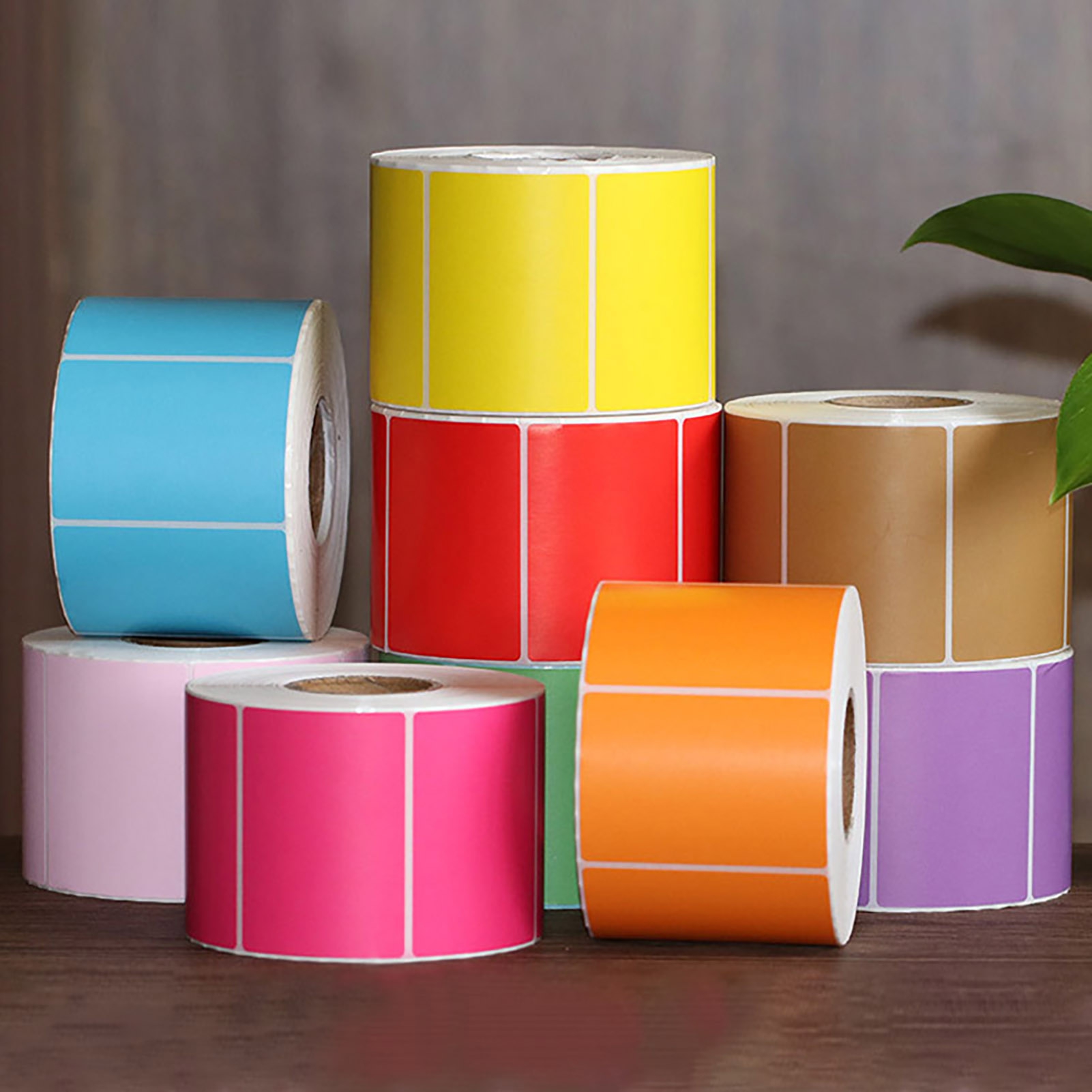 Jeachry Direct Thermal Labels Self-Adhesive Thermal Printer Label Tape ...