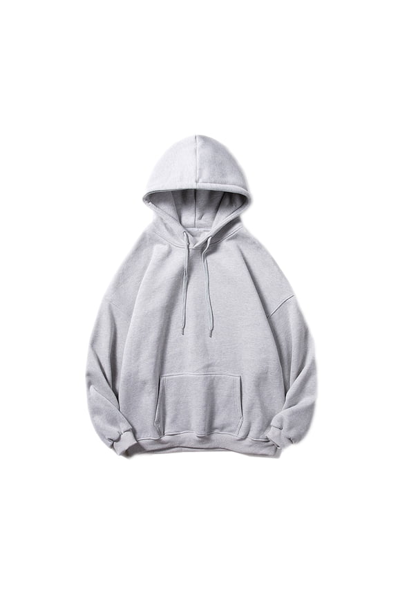 Men's 100% Cotton Slim Fit Hooded Crewneck Sweatshirt Base Layer Long Sleeve T Shirt Layering Undershirt Casual Pullover Fitted Top
