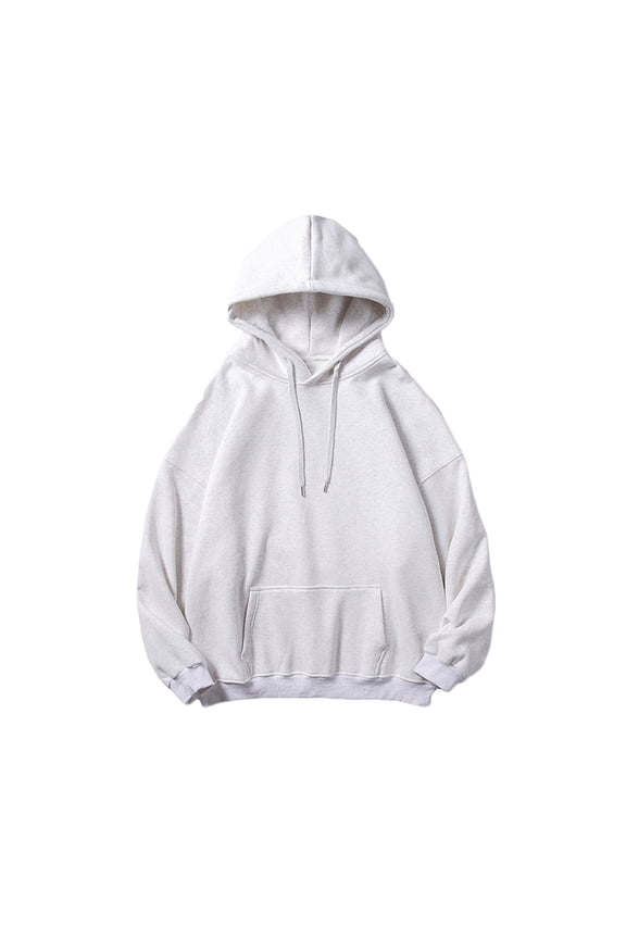 Jeadar Men's 100% Cotton Slim Fit Hooded Crewneck Sweatshirt Base Layer Long Sleeve T Shirt Layering Undershirt Casual Pullover Fitted Top